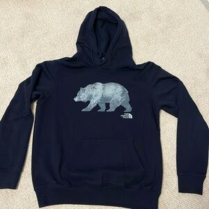 The north face hoodie, men’s size medium